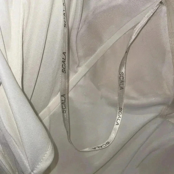 Scalia Sequins/ Off white Silk Dress-4 - Picture 9 of 13